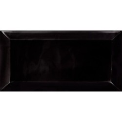 PIASTR. METRO BIZOUTE BLACK - NEGRO 10X20
