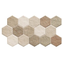 PIASTR. HEX STONEHENGE EARTH 26,5X51