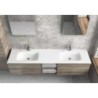 LAVABO PER MOBILE SPACE 1750x460x160mm 2 VASCHE-SENZA FORO