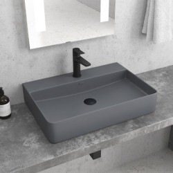 LAVABO DA APPOGGIO LT 2173-SMDG OPACO GRIGIO 500x420x120mm