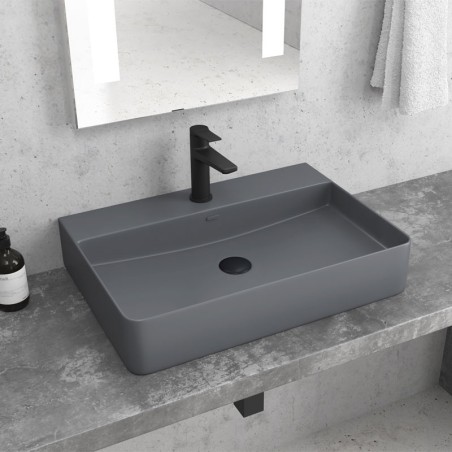 LAVABO DA APPOGGIO LT 2173-SMDG OPACO GRIGIO 500x420x120mm