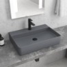 LAVABO DA APPOGGIO LT 2173-SMDG OPACO GRIGIO 500x420x120mm