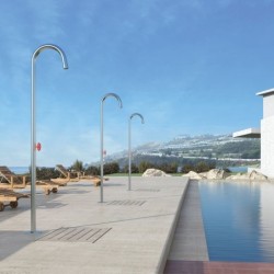 COLONA DOCCIA ALL'APERTO PYLON INOX AISI 316