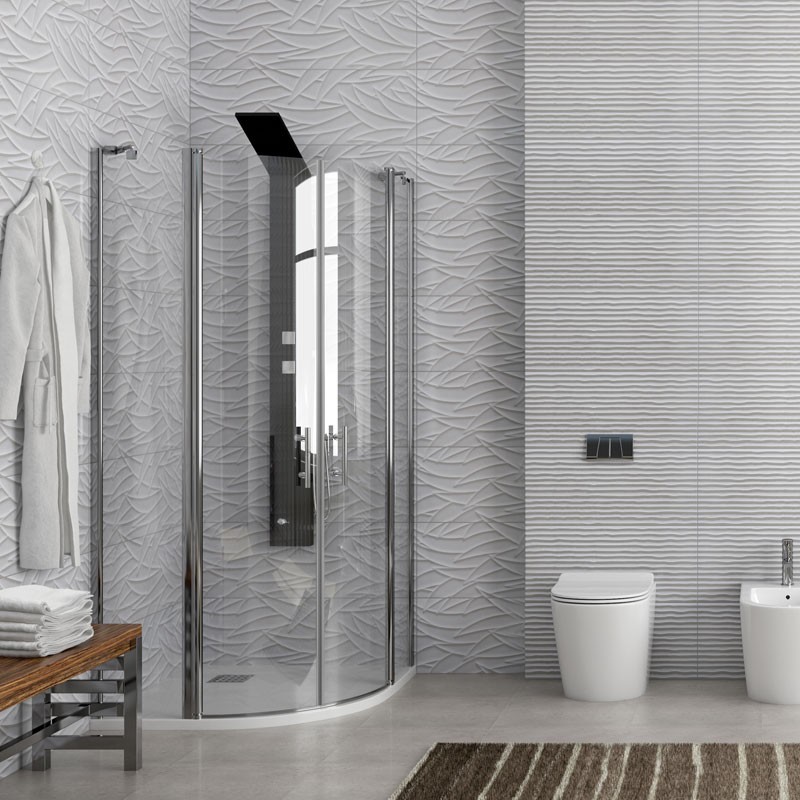 PANEX 200 (S-2803) 80x80x190 CROMO TRASP. 6mm