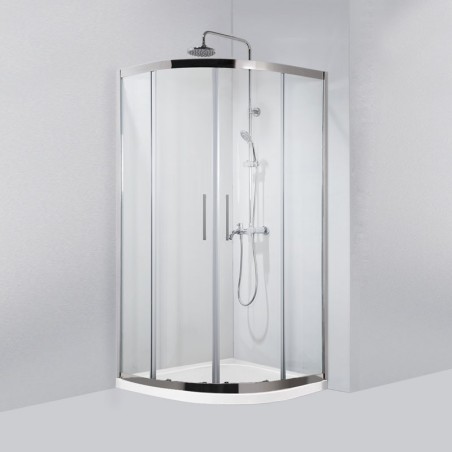 INOX 200 NPE2142 800x800x1900 CROMO TRASP. 8mm