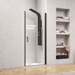 NERO PIVOT PORTA 850x2000 NERO TRASP. 6mm