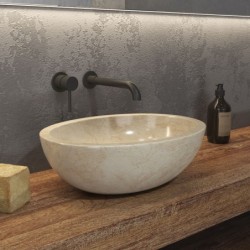 LAVABO DA APPOGGIO LEONOR SOP CREAM 450x350x150mm