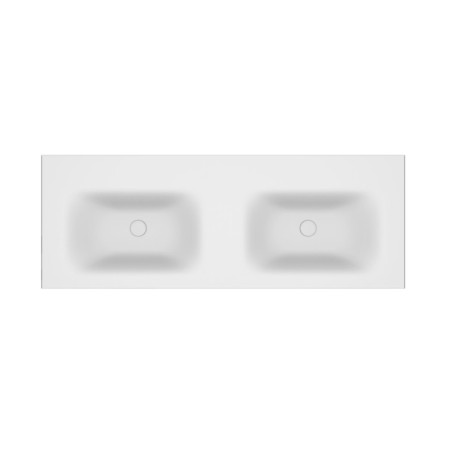 LAVABO PER MOBILI ELOISE 120V2 DUE CIOTOLE 1200x460x160mm CON FORO MISC.