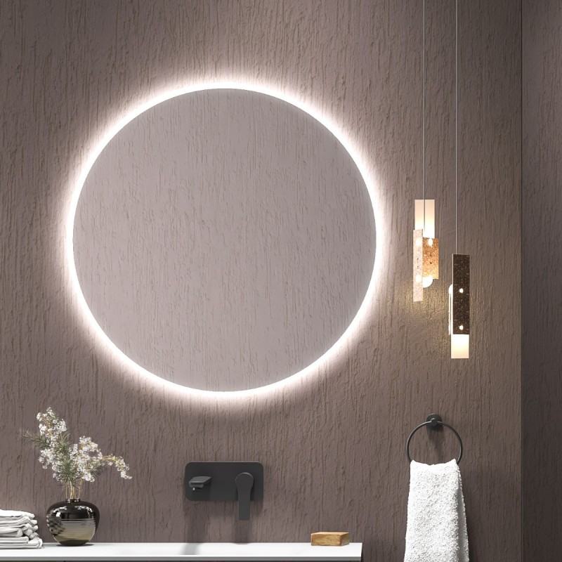SPECCHIO ROTONDO LED SARDES (ADEL) Ø70