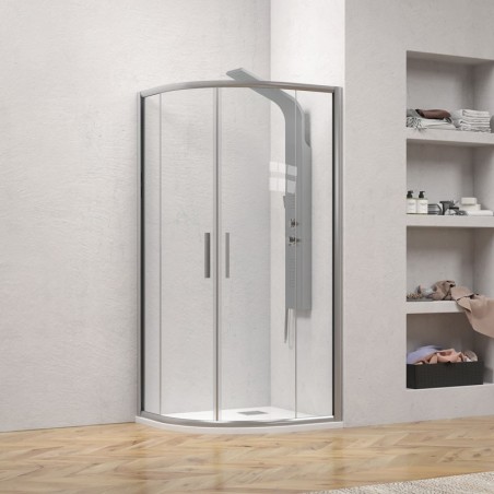 EFE 200 900x900x1900 ARGENTO OPACO TRASP. NANO 5mm