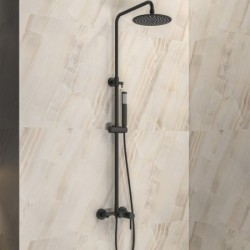 MISCELATORE DOCCIA FISSA CON BECCUCCIO SO551B NERO ARTEMIS