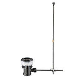 VALVOLA IN OTTONE D144-GM GUN METAL CON CAVO E TROPPO PIENO TAPPO IN OTTONE