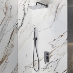 SET MISCELATORE DA INCASSO SO05022 GUN METAL LEA