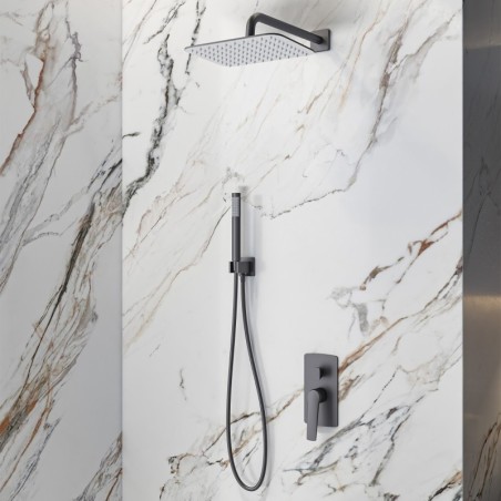 SET MISCELATORE DA INCASSO SO05022 GUN METAL LEA