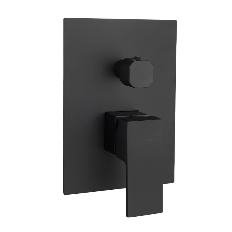 MISCELATORE DOCCIA A 4 VIE E02FCQ382-1BL NERO DELOS