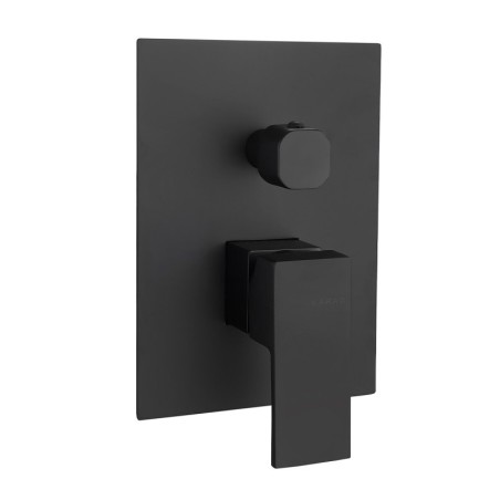 MISCELATORE DOCCIA A 4 VIE E02FCQ382-1BL NERO DELOS