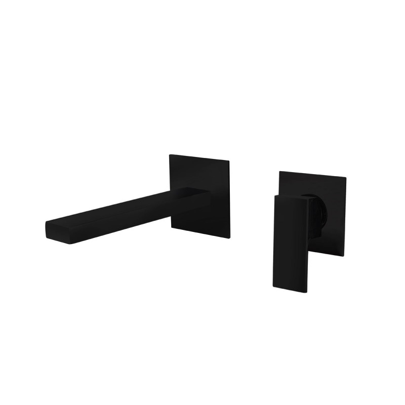 MISCELATORE LAVABO DA INCASSO E02FAQ382-2-BL NERO DELOS