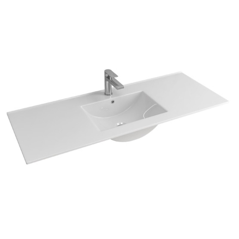 LAVABO PER MOBILE LT 7506 ΟΝΕ CIOTOLA 1205x470x180mm