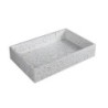 SET LAVABO DA APPOGGIO CON VALVOLA(INS) CS-0069-E3 STRACCIATELLA DION 600x390x120mm