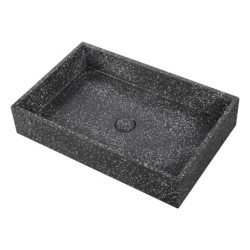 SET LAVABO DA APPOGGIO CON VALVOLA(INS) CS-0069-E16 VOLCANO DION 600x390x120mm