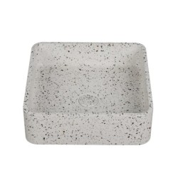 SET LAVABO DA APPOGGIO CON VALVOLA(INS) CS-0009-E3 STRACCIATELLA IRA 390x390x120mm