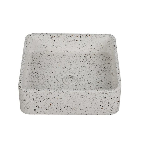 SET LAVABO DA APPOGGIO CON VALVOLA(INS) CS-0009-E3 STRACCIATELLA IRA 390x390x120mm