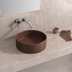 LAVABO DA APPOGGIO LT 3134-MFBR CAFFE OPACO 355x355x120mm