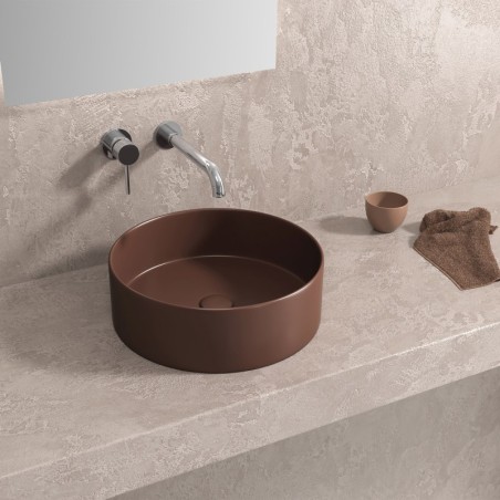 LAVABO DA APPOGGIO LT 3134-MFBR CAFFE OPACO 355x355x120mm
