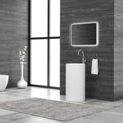 LAVABO DA TERRA 45D-PMW BIANCO OPACO MILOS 820x440x440mm