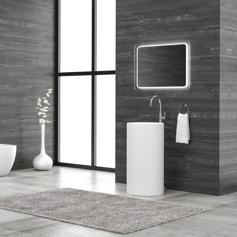 LAVABO DA TERRA 45D-PMW BIANCO OPACO MILOS 820x440x440mm