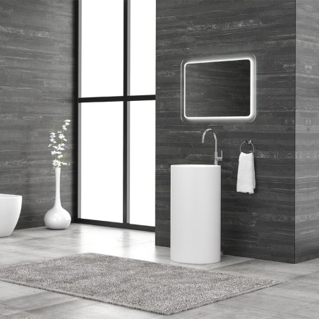 LAVABO DA TERRA 45D-PMW BIANCO OPACO MILOS 820x440x440mm