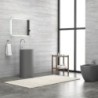 LAVABO DA TERRA 45D-PMDG GRIGIO OPACO MILOS 820x440x440mm