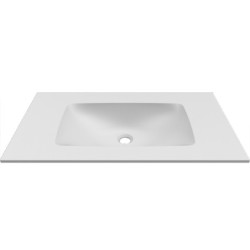 LAVABO PER MOBILI DECISO 80 BIANCO 805x460x123mm SENZA FORO MISC.