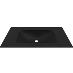 LAVABO PER MOBILI DECISO 80 NERO 805x460x123mm SENZA FORO MISC.