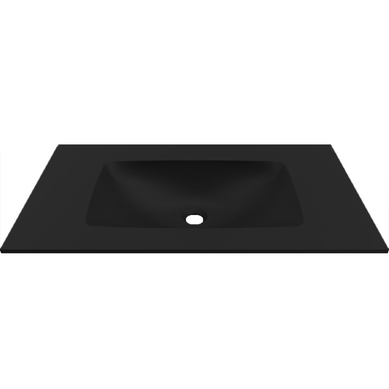 LAVABO PER MOBILI DECISO 100 NERO 1005x460x123mm SENZA FORO MISC.