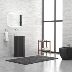 LAVABO DA TERRA 45D-PMB NERO OPACO MILOS 820x440x440mm