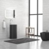 LAVABO DA TERRA 45D-PMB NERO OPACO MILOS 820x440x440mm
