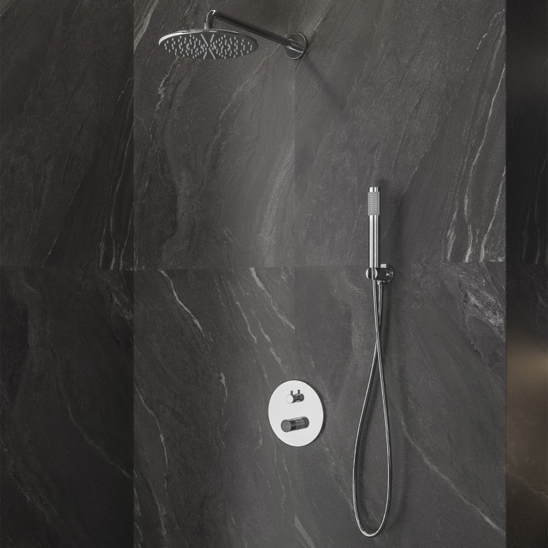 SET MISCELATORE DA INCASSO 24668-MN-SET MARMO NERO JOAN