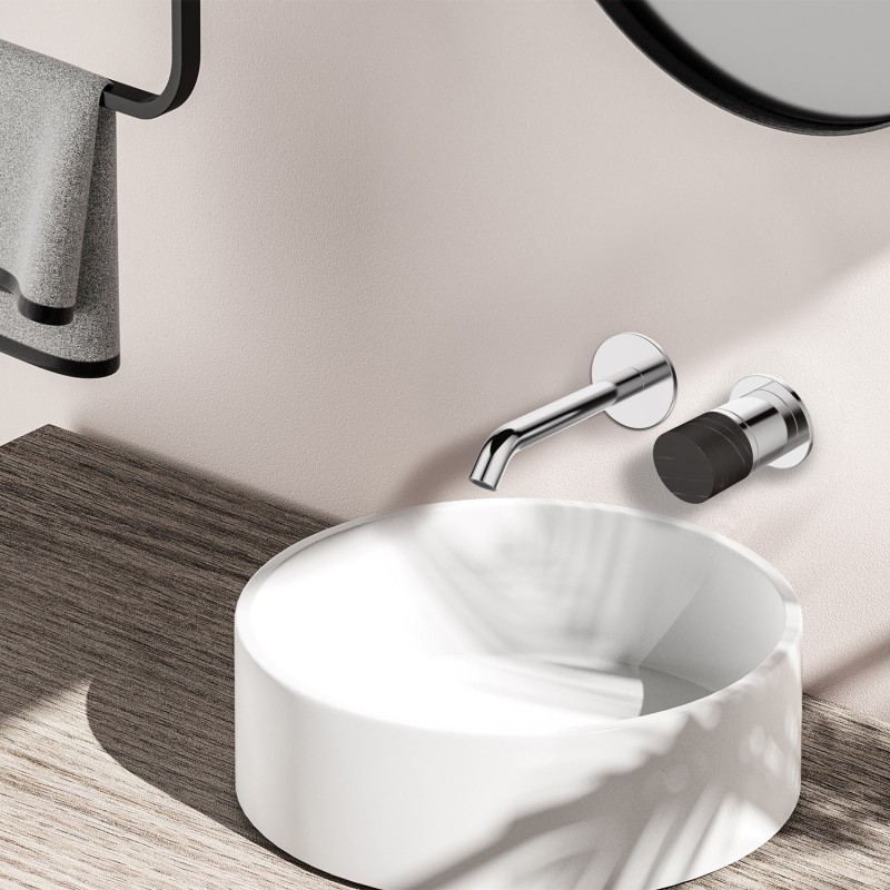 MISCELATORE LAVABO DA INCASSO 24686-425A-MN MARMO NERO JOAN