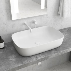LAVABO DA APPOGGIO LT 2143-PMW BIANCO OPACO MILOS 600x390x145mm