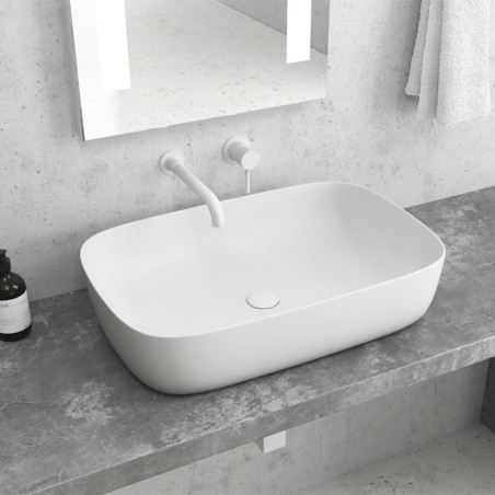 LAVABO DA APPOGGIO LT 2143-PMW BIANCO OPACO MILOS 600x390x145mm