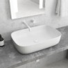 LAVABO DA APPOGGIO LT 2143-PMW BIANCO OPACO MILOS 600x390x145mm