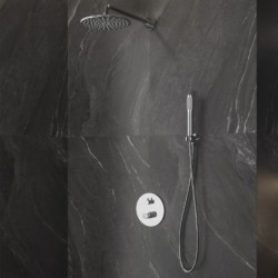 SET MISCELATORE DA INCASSO 24668-MB-SET MARMO BIANCO JOAN