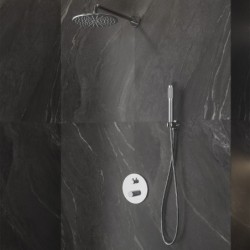 SET MISCELATORE DA INCASSO 24668-BP-SET BRASS PATTERN JOAN