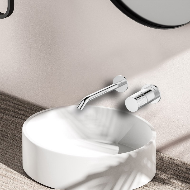 MISCELATORE LAVABO DA INCASSO 24686-425A-BP BRASS PATTERN JOAN