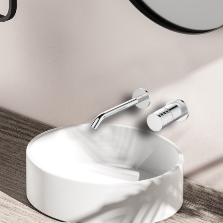 MISCELATORE LAVABO DA INCASSO 24686-425A-BP BRASS PATTERN JOAN