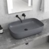 LAVABO DA APPOGGIO LT 2143-PMDG GRIGIO OPACO MILOS 600x390x145mm