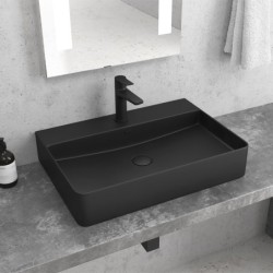 LAVABO DA APPOGGIO LT 2173-SMB NERO MATT 500x420x120mm