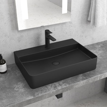 LAVABO DA APPOGGIO LT 2173-SMB NERO MATT 500x420x120mm