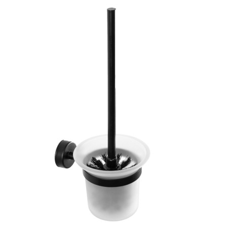 PORTASCOPINO SOSPESO VETRO 270155 NERO OPACO MODERNO